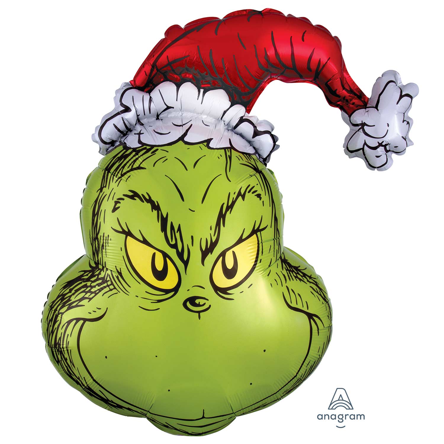 Amscan 26 inch How The Grinch Stole Christmas Super Shape Foil Balloon_3615301